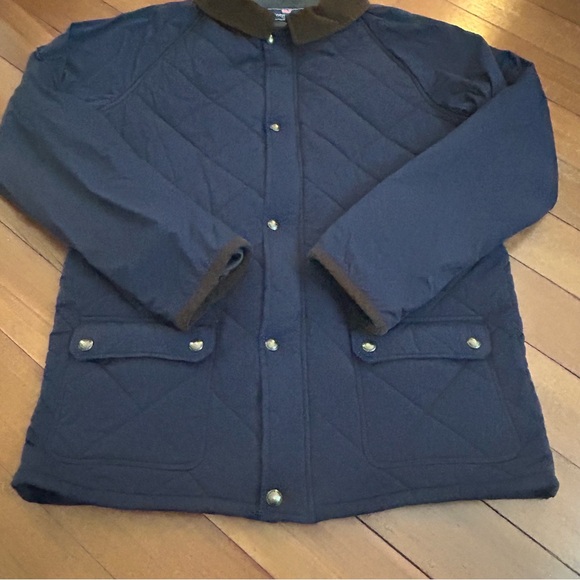 Vineyard Vines Quilted Barn Jacket Navy - Picture 4 of 12